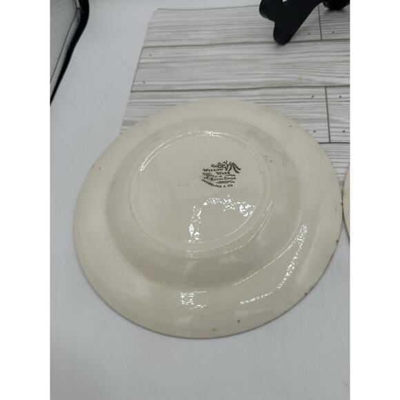 Willow Ware Royal China Blue Willow China Salad Dishes Plates Transferware 9 1/8 - Picture 10 of 10